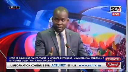 CHARTE DE NON VIOLENCE : "Babacar Ba , La Société Civile Devrais Pas Avoir Le Complexe De..."