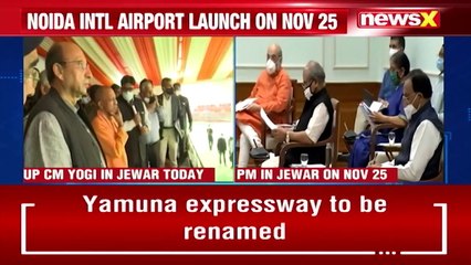 UP CM Yogi In Jewar Today Preparations In Full Swing For Noida Int'l Airport Launch NewsX