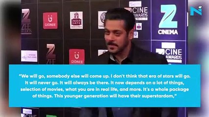 Salman Khan says era of stardom won’t go: ‘We will not hand it over to youngsters