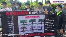 Demo di Depan Imigrasi Batam, Pencari Suaka Afganistan Hadang Polisi