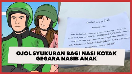 Viral Ojol Syukuran Bagi Nasi Kotak Gegara Nasib Anak, Publik Nangis Terharu