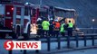 Flaming bus crash in Bulgaria kills 45 North Macedonian tourists