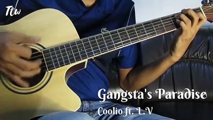 GANGSTA'S PARADISE - COOLIO ft LV | Fingerstyle Guitar Cover