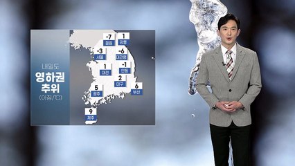 [날씨] 내일 영하권 추위...서쪽 곳곳 1cm 안팎 눈 / YTN