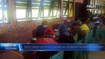 Polres Sambas Laksanakan Kegiatan Vaksinasi Pada Masyarakat di SMP 2 Seburing