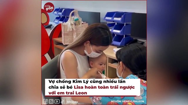 Lisa tự chăm sóc cây khi Hà Hồ vắng nhà, còn biết hôn em khi Leon bệnh