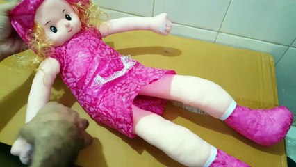 Unboxing and Review of Pink Long Legs Baby Doll for girls gift
