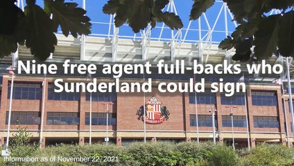 Nine free agent full-backs who Sunderland could sign
