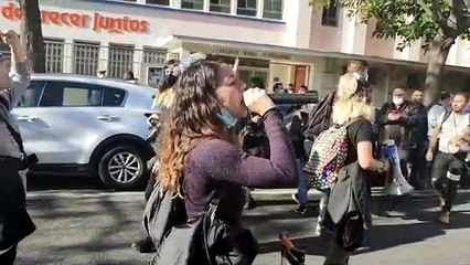 Protestas durante la huelga del metal en Cádiz