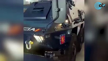 Así es por dentro la tanqueta policial que Marlaska ha desplegado contra los huelguistas de Cádiz