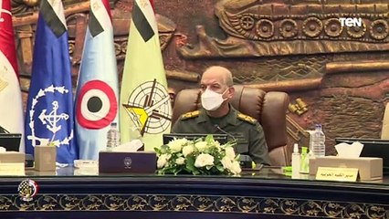 الفريق أول محمد زكى القائد العام للقوات المسلحة يحضر اختبارات كشف الهيئة بالكلية الحربية