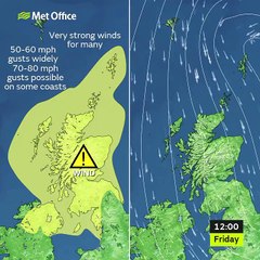 Weather warning issued for Glasgow - November 23, 2021