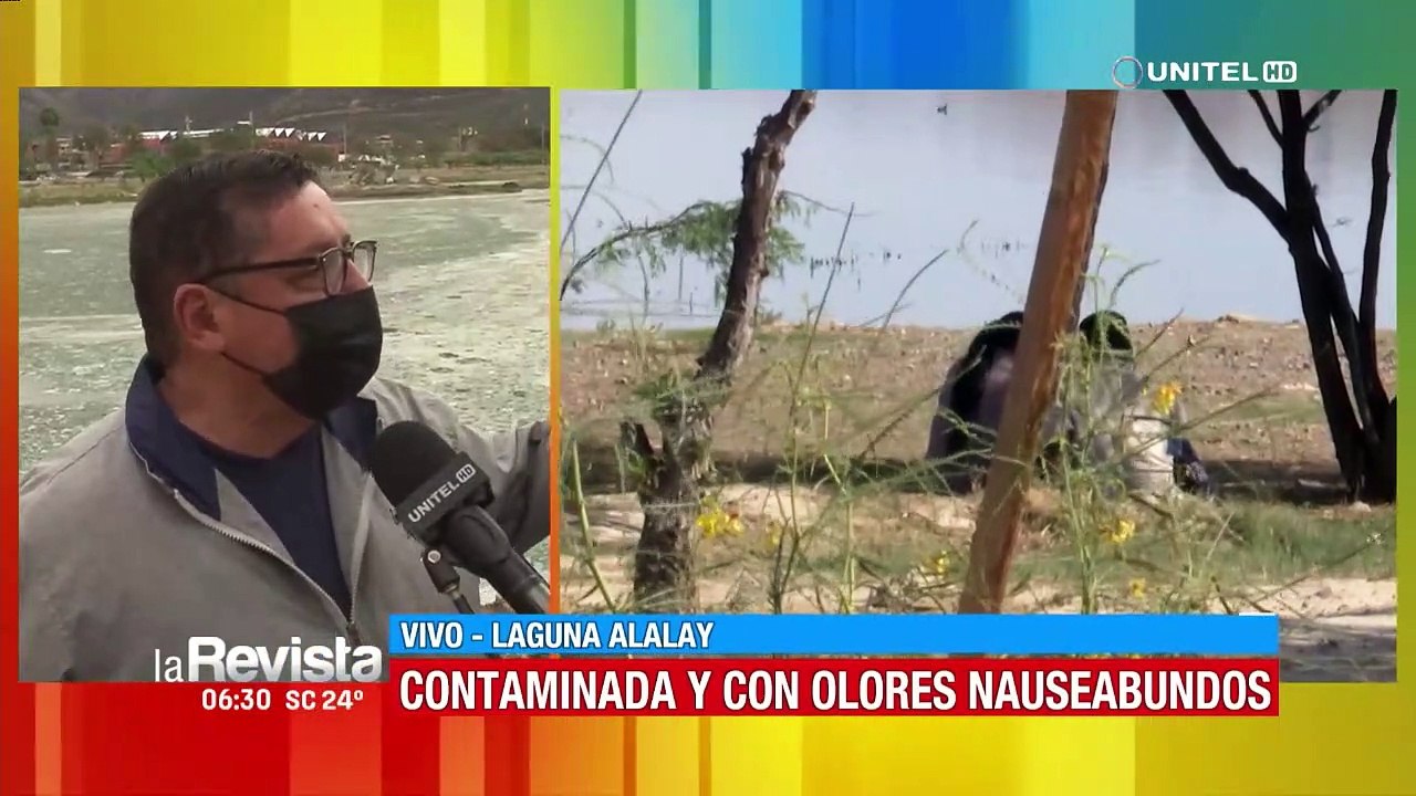Olores nauseabundos y mal aspecto en la laguna Alalay preocupa a las autoridades