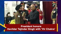 President honours Havildar Tejinder Singh with ‘Vir Chakra’