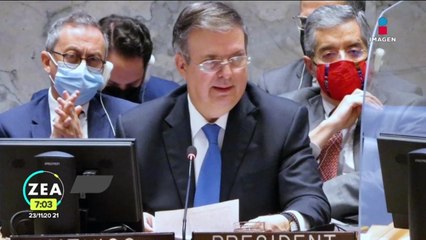 Marcelo Ebrard pidió cooperación internacional para  combatir el tráfico y desvío de armas