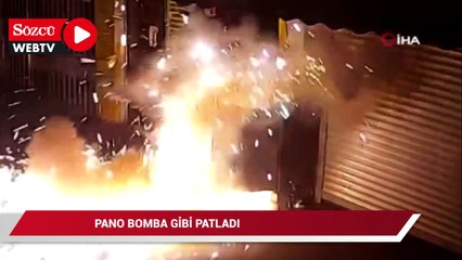 Yemek tavasını, fırın kapalı olunca enerji panosuna bıraktı, pano bomba gibi patladı