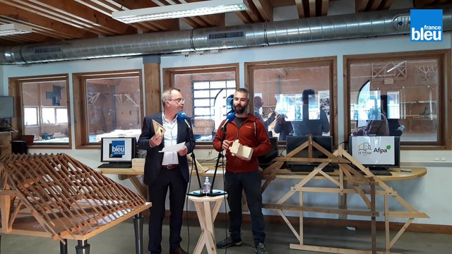 Zoom sur le métier de charpentier avec Johann Navarian formateur à l'Afpa à Gap