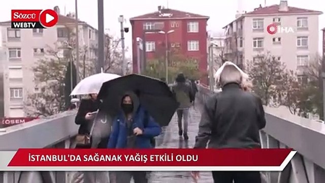 İstanbul'da sağanak yağış etkili oldu: İş çıkışı trafik kilitlendi