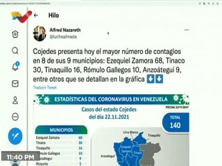 COVID-19 | Venezuela registró 801 nuevos casos de transmisión comunitaria y 412.440 recuperados