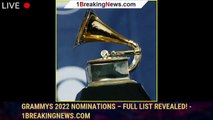 Grammys 2022 Nominations – Full List Revealed! - 1breakingnews.com