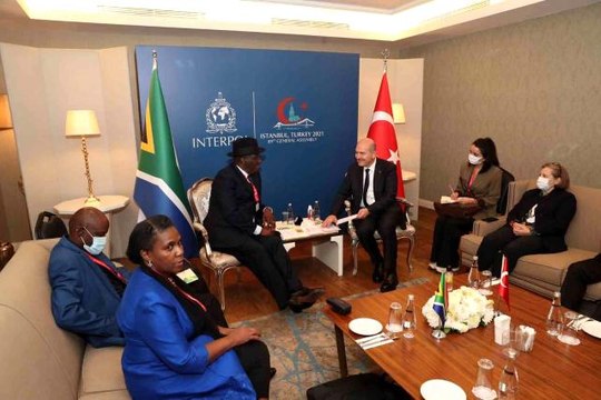 Son dakika politika: İçişleri Bakanı Süleyman Soylu Güney Afrika ve Kazakistanlı mevkidaşları ile görüştü
