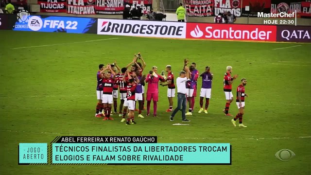PURO AMOR! Abel Ferreira e Renato Gaúcho trocaram elogios antes da grande final da Libertadores, no dia 27. Mas falaram também da rivalidade. Se liga! #JogoAberto #RenatoGaucho #AbelFerreira