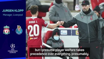 Klopp unhappy with Jota questioning