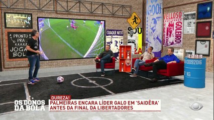 O Palmeiras enfrenta o Atlético-MG hoje, mas a cabeça já está no sábado, contra o Flamengo, pela Libertadores. Felipe Melo voltando de lesão, deve jogar hoje?#OsDonosDaBola