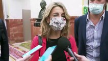 Yolanda Díaz pide retirar la tanqueta en Cádiz: 