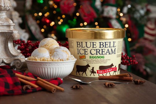 Blue Bell Introduces New Eggnog Ice Cream for the Holidays