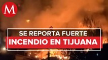 Se incendian 15 viviendas hechas de cartón y madera en Baja California