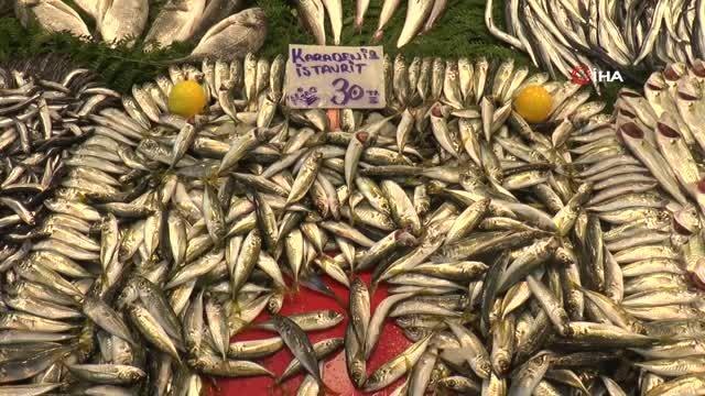 Tezgahlarda hamsi 30, çinekop 50 TL'den satışa sunuluyor