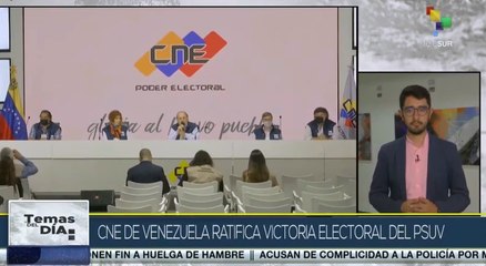 Temas del Día 23-11: Venezuela: CNE ratifica victoria electoral del PSUV