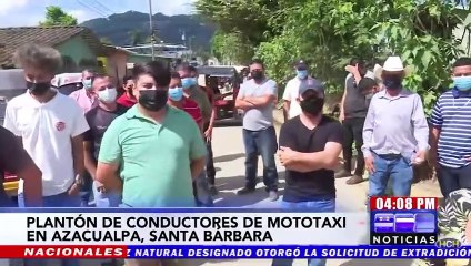 Download Video: Conductores de mototaxi denuncian competencia desleal en Azacualpa, Santa Bárbara