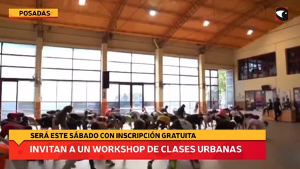 Invitan a un workshop de clases urbanas