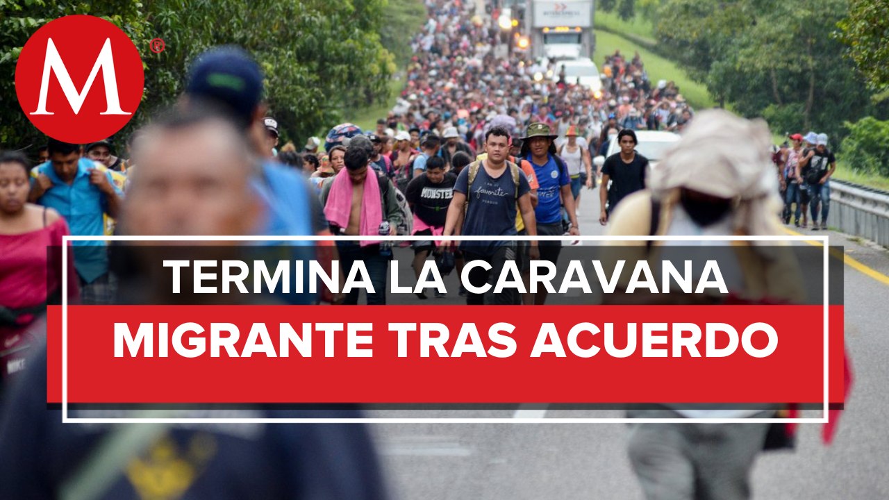 Caravana migrante de Chiapas se disuelve; alcanza acuerdo con el INM