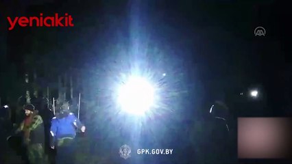 Göçmenlere karşı patlayıcı madde kullandılar