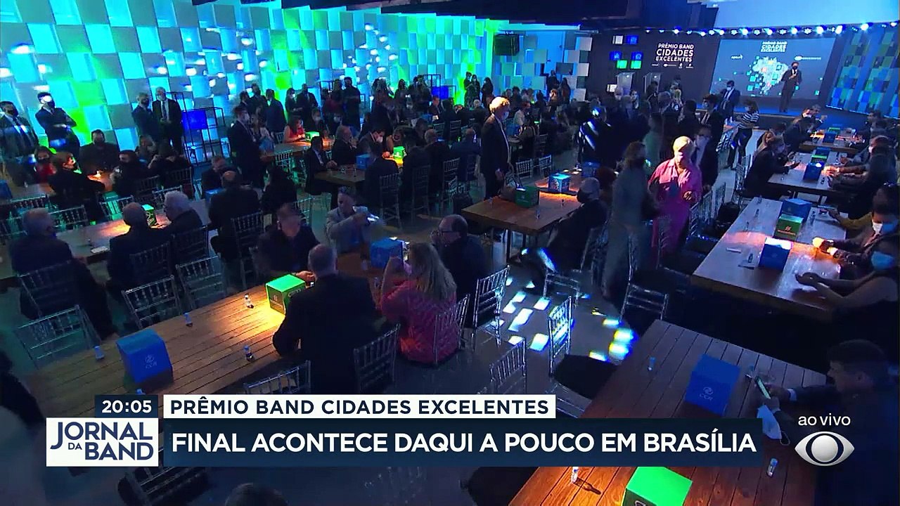 Acontece hoje em Brasília a final nacional do Prêmio Band Cidades Excelentes. Prêmio reconhece e incentiva as boas práticas da gestão pública em todo o país.