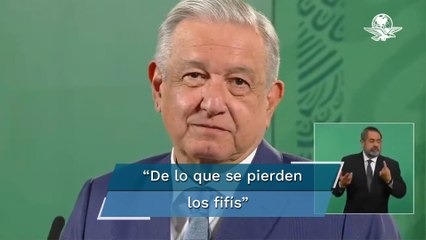 Todo les molesta a los "fifís", hasta que me senté con las piernas abiertas en la Casa Blanca: AMLO
