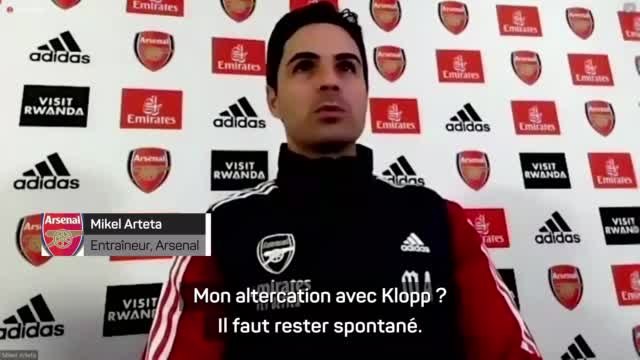 13e j. - Arteta n'en démord pas après son altercation avec Klopp : Si je dois défendre mes joueurs, je le fais