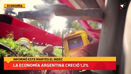 La economía Argentina creció 1,2%
