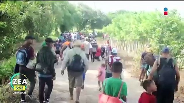 Caravana migrante avanza por Veracruz; algunos ya han desistido