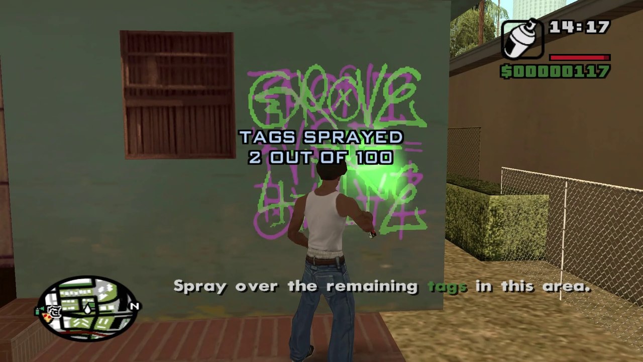 GTA San Andreas 3. Tagging Up Turf