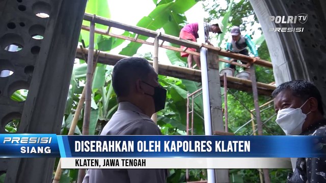 Polres Klaten Memberikan Bantuan Renovasi Masjid Al Latif, Dk. Mudulan, Ds. Brangkal, Kec. Karanganom