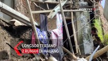 Longsor Terjang 2 Rumah di Malang