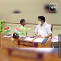 7 Year Old Boy Recites Ancient Tamil Poetry, Felicitated By CM