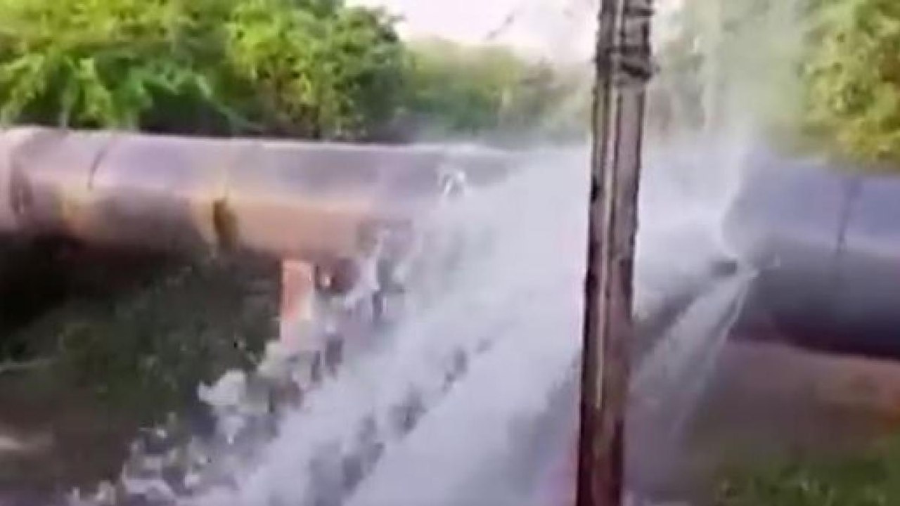 Massive water leak as pipeline bursts in Aurangabad