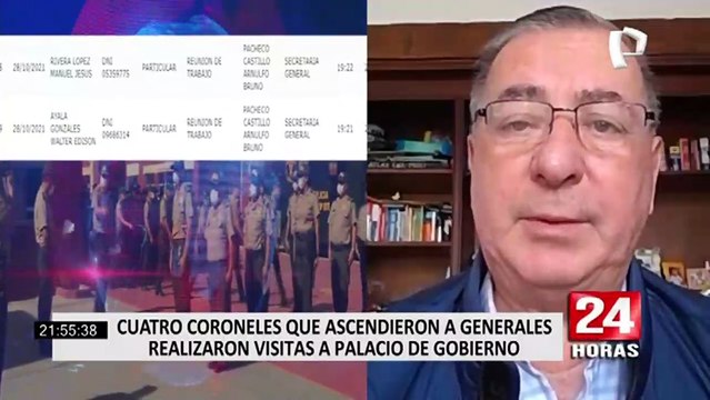 Cuatro coroneles que ascendieron a generales visitaron Palacio antes de ser beneficiados