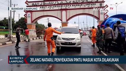 Jelang Nataru, Penyekatan Pintu Masuk Kota Dilakukan