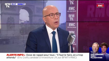 "Tester c'est aussi prévenir": Eric Ciotti est favorable au rétablissement de la gratuité des tests PCR